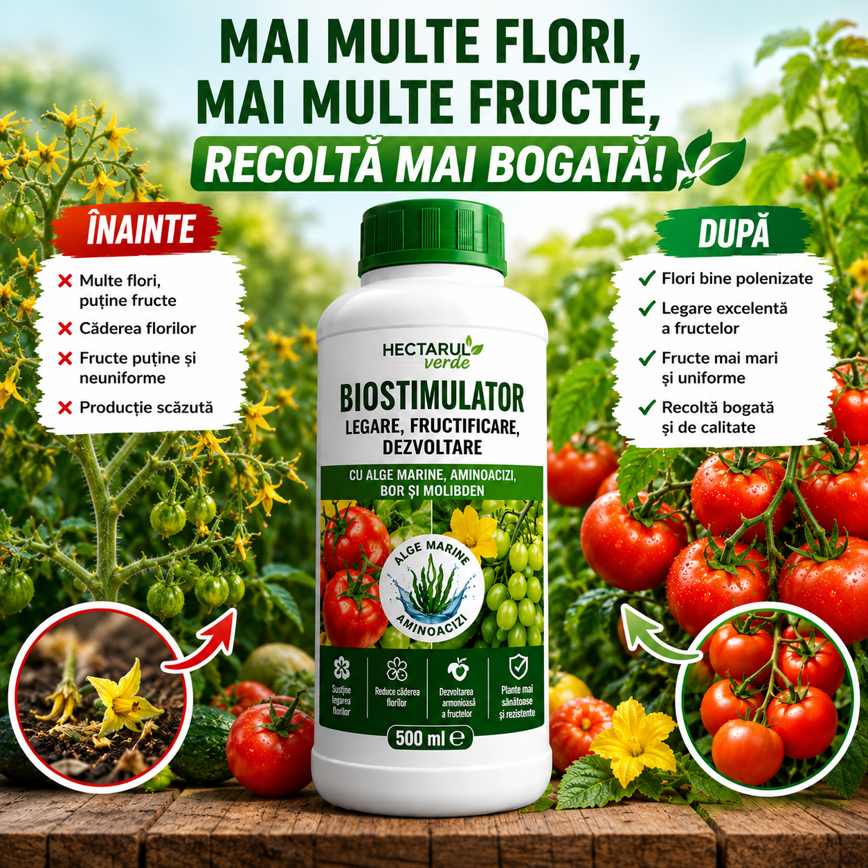 Stimulent Fructificare Legume - 500 ml