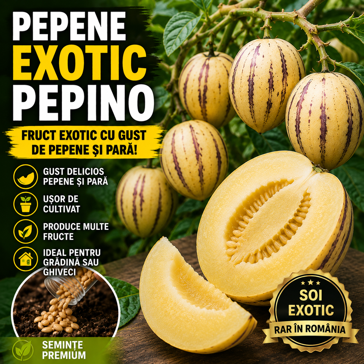 Semințe Pepene Exotic - PepinoMax